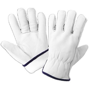 Gants de travail polyvalents en cuir grainé de vachette, respirants, flexibles, résistants à la chaleur et aux étincelles, résistants à l'abrasion, pour le jardinage, la sécurité et la conduite - Product Image 1