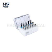 Kit de forage pour implant dentaire avec irrigation interne guidée, embouts, forets chirurgicaux revêtus de titane, instruments en acier inoxydable, CE