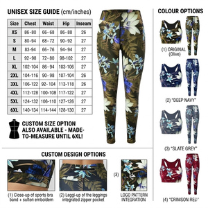 Premium Floral Sublimated Print Yoga Sets | Unisex Breathable Yoga <b>Bra</b> & Tights Supplier - Product Image 6