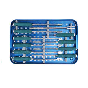Kit Ortopédico para Implantes Cervicales y Espinales, Instrumental de Acero Inoxidable Tipo Bala para TLIF y Caja Lumbar, Manual de Dentavex - Product Image 3