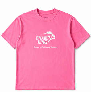 เสื้อยืดแขนสั้นผู้ชายแชมพ์คิงทรงปกติลำลอง - Product Image 1