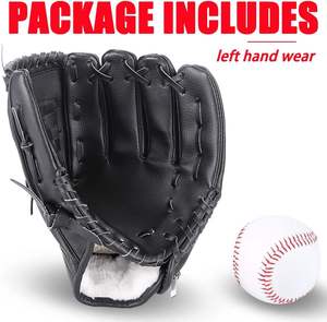 Gant de baseball en cuir rose pour droitier, pour outfield, à doigts entiers, antidérapant, avec sangle de poignet réglable et fermeture auto-agrippante, toutes saisons - Product Image 2