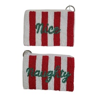Nouvelle Pochette à Monnaie Carrée de Haute Qualité avec Broderie Perlée, Design Mignon et Original, Finition Artisanale Style Bijou pour Fille