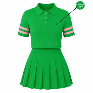 Ensembles de tennis Cosh International Sisterhood Sorority : Polos de course et jupes courtes plissées pour le sport et le fitness - Product Image 4