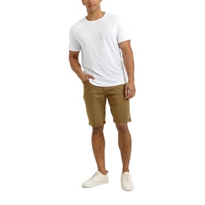 Shorts Chino Décontractés d'Été en Toile Respirante Tissée avec Spandex et Polyester, Coupe Slim, Taille Haute, Braguette Zippée pour Homme, Idéal pour l'Extérieur - Product Image 5