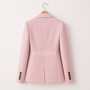 Blazer de Doble Botonadura con Rayas Rosas Delta Sigma de Cosh International Greek Apparel, para Hermandades y Fraternidades, Manga Larga, Cuello de Solapa - Product Image 4
