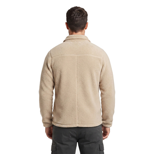 Veste polaire à col rabattable pour homme - Vêtement d'extérieur d'hiver avec poche poitrine coupe-vent et respirante - Product Image 2