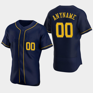 Maillot de baseball vierge de haute qualité à manches courtes, vente en gros, sublimation et broderie, vêtements de sport américains - Product Image 4