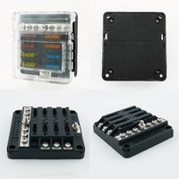 YIS Marine-portafusibles de hoja Modular para coche, DC 12 v, panel de cubierta de bloque, tractor, 12 voltios, barra automotriz de autobús y camión