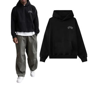 Sudadera Oversize de Hombros Caídos, Tejido Grueso de Algodón 100% Fleece, con Gráfico Personalizado para un Estilo Urbano, Calidad Premium para Invierno - Product Image 3