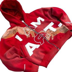 Sweat à capuche élégant en coton surdimensionné avec fermeture éclair et broderie, sweat à capuche vintage avec fermeture éclair et lavage à l'acide pour hommes - Product Image 1