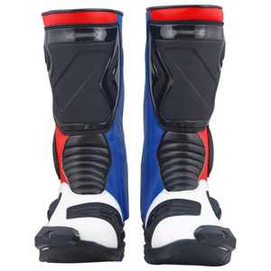 Chaussures de course moto respirantes, imperméables, coupe-vent, imprimées numériquement, grandes tailles, bottes de moto en cuir unisexes, hiver, service OEM - Product Image 4