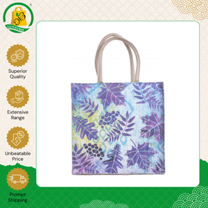 Bolsa de Compras Reutilizable Unisex Ecológica Hecha en India, 100% Yute, Diseño Moderno y Elegante Teñido sin Azo, con Cierre - Product Image 3