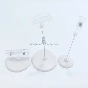 Plastic Merchandise Sign Clip Rotatable Pop Clip-on Holder Stand Price Display