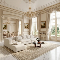 Service de personnalisation complet pour toute la maison, design d'intérieur de manoir de luxe royal européen, mobilier sur mesure, solution clé en main