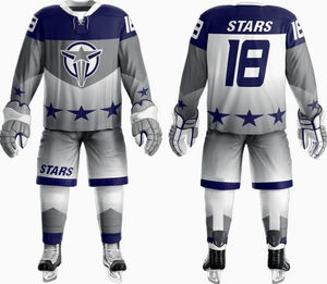 Uniforme de Hockey sobre Hielo de Poliéster 100% con Impresión Digital, Transpirable, de Secado Rápido, al por Mayor, de Alta Calidad, Nuevo, para Adultos, Unisex, Cómodo - Product Image 1