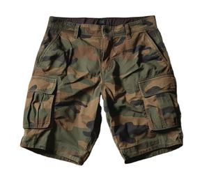 Shorts décontractés d'été pour hommes en toile 100 % coton, motif uni, séchage rapide, anti-plis, avec cordon de serrage et taille élastique, service OEM - Product Image 1