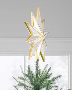 Adorno Navideño Geométrico de Metal Dorado Estilo Nórdico Moderno, Decoración Navideña de Lujo con Acabado de Espejo - Product Image 4