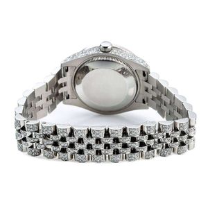 นาฬิกาเพชร Splendid Gem Jewelry ตัวเรือน 28 มม. หน้าปัดคริสตัลแซฟไฟร์ ประดับโมอิสซาไนต์ กลไกควอตซ์ ETA สายสแตนเลส กันน้ำ 10 เมตร - Product Image 6