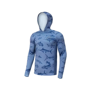 Sudadera con Capucha de Pesca Unisex de Manga Larga, Transpirable e Impermeable con Protección UPF 50, Diseño de Logotipo Personalizado, Material 100% Poliéster de Alta Calidad - Product Image 4