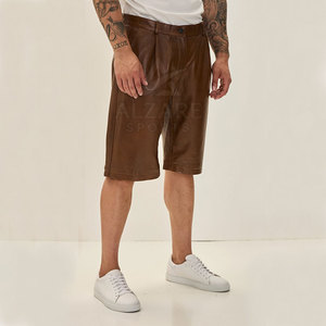Pantalones Cortos de Cuero para Hombre, Ligeros, Hechos con el Mejor Material, Precio al por Mayor, Pantalones Cortos de Cuero para Hombre en Venta - Product Image 4