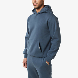 Conjunto Deportivo de Dos Piezas para Hombre de Alta Calidad, Sudadera con Capucha y Pantalones de Felpa de Algodón, Estilo Informal para Otoño e Invierno, Marca Privada - Product Image 4