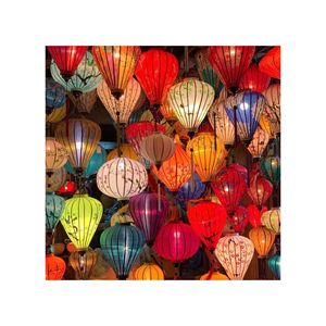 HOT SELLING Collapsible Hoi An Silk <b>Lanterns</b> | Premium Handmade <b>Bamboo</b> Hanging <b>Lantern</b> for Export - Product Image 1