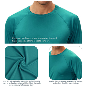 Rashguard personnalisé de haute qualité pour homme - Conception sur mesure, respirant, en Spandex/Polyester, séchage rapide, écologique, manches longues, nouveauté - Product Image 3