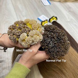 Extensiones de Cabello Natural 100% Humano con Punta Plana Mini de Lujo, Directo de Fábrica, Proveedor Profesional de Extensiones con Punta de Queratina - Product Image 6