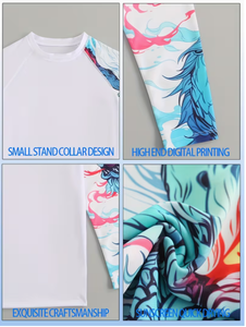 Maillot de bain à manches longues pour homme, protection UV, séchage rapide, performance, UPF 50+, protection UPF - Product Image 6