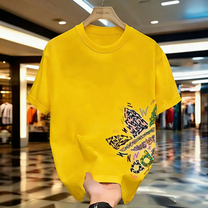 เสื้อยืดคอตตอนทรงปกติ คอกลม พิมพ์ลายแบบรีดร้อน ทอผ้ารักษ์โลก สินค้าขายดีสุดฮิตปี 2026 แฟชั่นทันสมัย ใส่ได้ทั้งชายและหญิง - Product Image 5