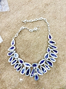 Collier à la mode en argent sterling 925 avec cabochon naturel bijoux faits à la main pour femmes - Product Image 4