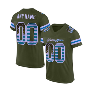 เสื้อเจอร์ซีย์อเมริกันฟุตบอลแบบตาข่ายสตรีทแวร์ ผลิตจากโพลีเอสเตอร์ ออกแบบตามสั่ง ขายส่งจากโรงงาน - Product Image 5