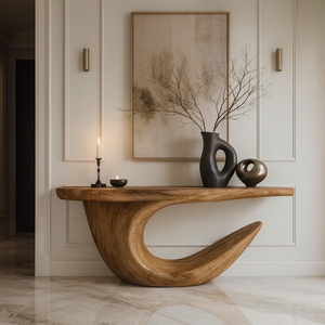 Décoration d'intérieur écologique, tables consoles en bois massif naturel avec un design unique, meubles en bois, meubles d'hôtel, designer - Product Image 3
