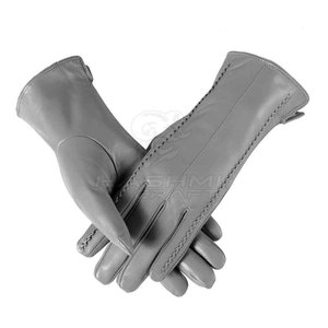 Guantes de cuero de invierno a la moda, forro interior suave, resistentes al viento, agarre cómodo para conducir, deportes al aire libre y uso diario - Product Image 3