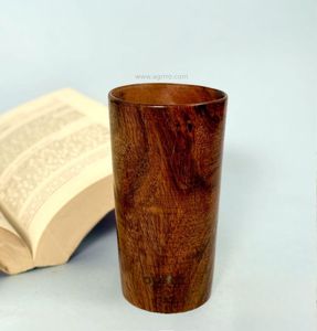 Tasses en bois bohèmes faites à la main, tasses à grain naturel réutilisables pour café et thé, vaisselle de cuisine et de table, collection cadeau - Product Image 2