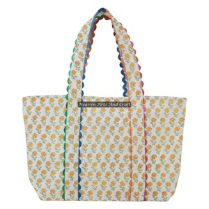 Sac fourre-tout en coton 100% fait main, imprimé à la main en Inde, style tendance, nouveau style, matelassé - Product Image 1