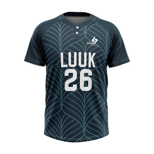 เสื้อเบสบอลชายแบบสั่งทำพิเศษ แขนสั้น พิมพ์ชื่อทีมและหมายเลขแบบซับลิเมชั่น เสื้อซอฟต์บอลระบายเหงื่อได้ดี - Product Image 2