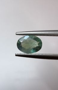 Piedra de Alejandrita Suelta, Corte Ovalado, Cambio de Color Verde Azulado, Facetada, 6.80x5mm, 0.60ct, Gema Rara de Colección, para Joyería Fina, Natural - Product Image 1