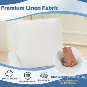 Sedia Decorativa in Stile Boho Floreale con Gambe in Legno Massello e Schienale Alto per Arredamento Soggiorno - Product Image 5