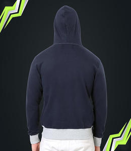 Sweat à capuche zippé pour homme de qualité supérieure, 100% coton, hiver, impression personnalisée OEM/ODM, MOQ, livraison rapide, service mondial - Product Image 4