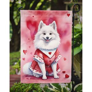 Esquimau américain multicolore Saint-Valentin Drapeau de jardin Boîte aux lettres Bannière décorative de cour pour patio Oeuvre d'art Lits de fleurs Panneau de pelouse - Product Image 3