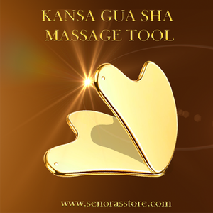 Herramienta Facial Profesional Kansa Gua Sha para Mujeres |   Masajeador Natural Antienvejecimiento |   OEM y Marca Privada - Product Image 3