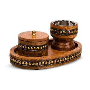 FAIZA CRAFT Brûleur d'encens indien artisanal en bois d'acacia et de santal de haute qualité, brûleur de Bakhoor, couleur personnalisée - Product Image 1