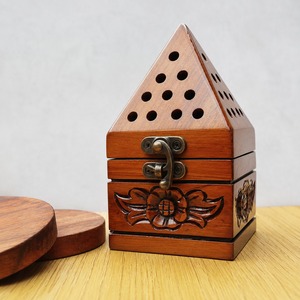 SS CRAFT INDIA SSCI-1862 – Brûleur à Bakhoor en bois fait main, en résine et bambou, qualité supérieure, pour usage religieux, personnalisable – Approvisionnement direct usine - Product Image 1