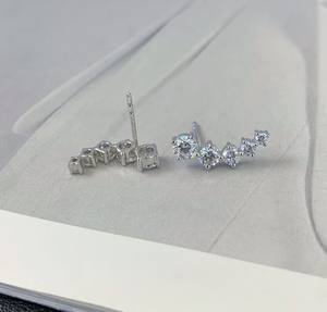 Modern Luxury IGI Certified Lab Grown Brilliant Cut Diamond High Purity <b>Silver</b> <b>Stud</b> <b>Earrings</b> for Engagement Wedding-Romantic - Product Image 4