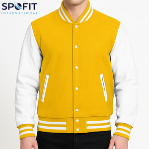 Customized Casual Wear Men's Varsity Jackets Premium Quality Baseball Jacket for Men Embroidery Patch Wholesale Letterman Jacket - Product Image 4