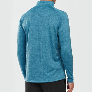 Camisa Personalizada de Manga Larga con Cierre de Cremallera para Hombre |   Suéter Deportivo Elástico y Transpirable |   Entrenamiento de Golf Digital Ecológico - Product Image 5