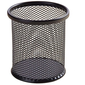 Fresh Selling Iron Round Metal <b>Wire</b> Mesh Pen Pot Pencil <b>Brush</b> Holder Desk Organizer Gold Highest Quality Pen Holder - Product Image 6