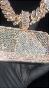 CONCEPTION Cadena de Plata de Ley Personalizada con Baño de Oro de Dos Tonos y Moissanita VVS, Tendencia, Superventas, Estilo Hip Hop, Lujosa, Unisex - Product Image 4